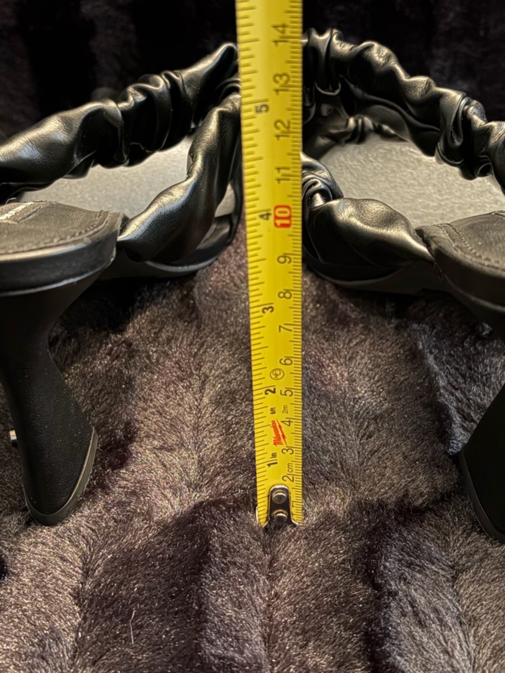 French Connection Crystal Ruched Mules - Picture 14 of 14